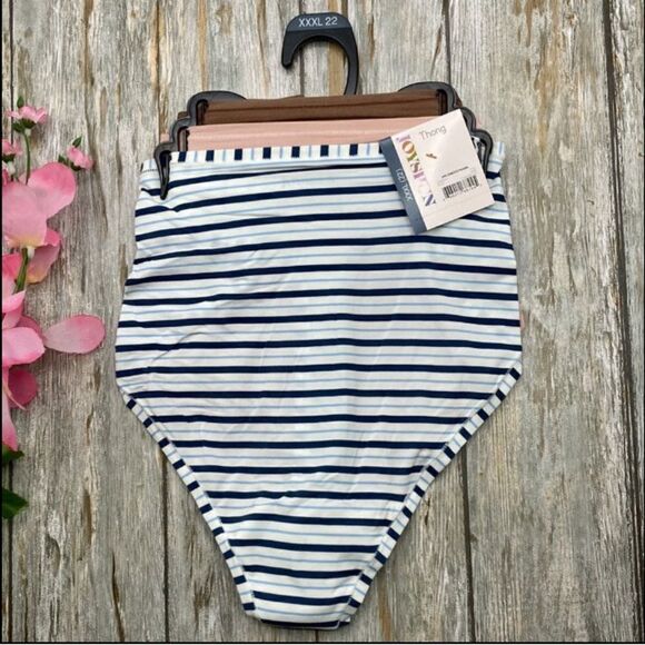 WOMEN'S INFINITE COMFORT Thong Underwear Panties 2, 3-Packs Size 3X - Picture 5 of 11